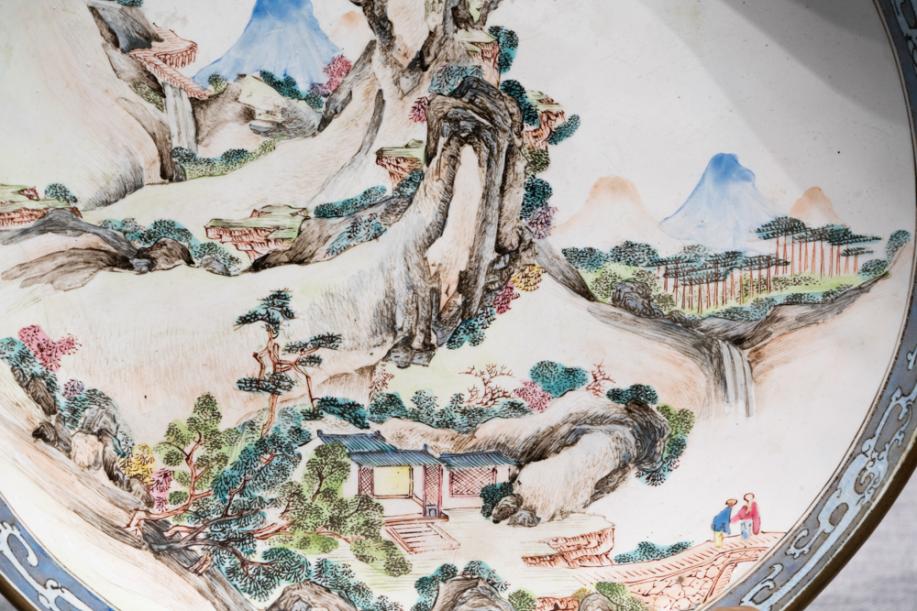 DSC03679-山水图盘-清-珐琅