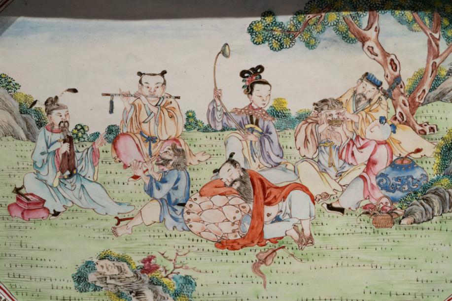 DSC03645-八仙图盘-清-珐琅